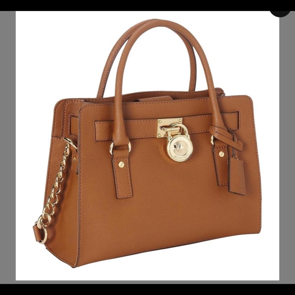 Michael Kors Hamilton Medium Leather Satchel